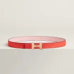 Mini Constance belt buckle & Hermès sur Mer reversible leather strap 24 mm - Image 3